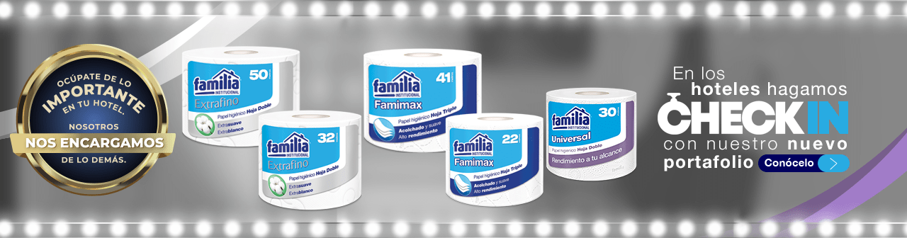 Productos familia en hotelesPoder limpiador Famitex - Familia Institucional