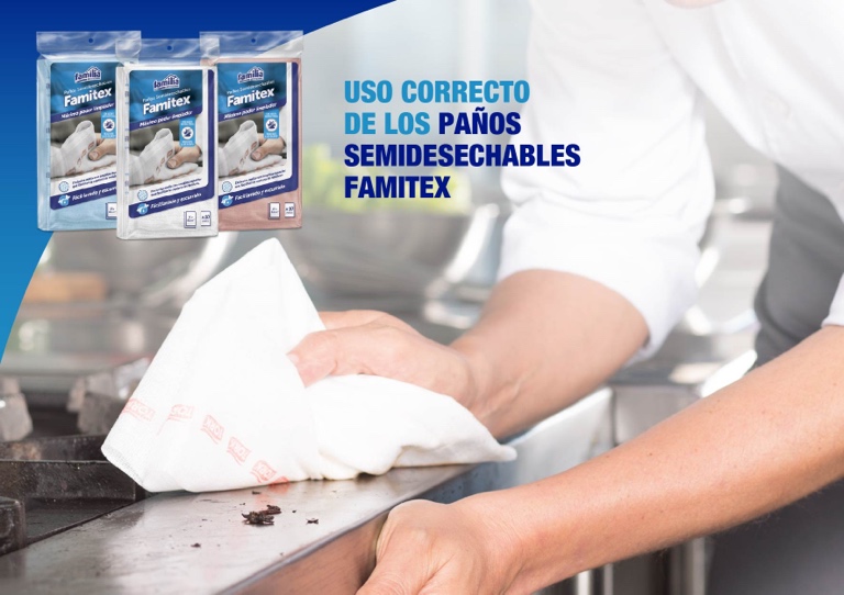 Uso adecuado de Paños o Limpiones Semidesechables