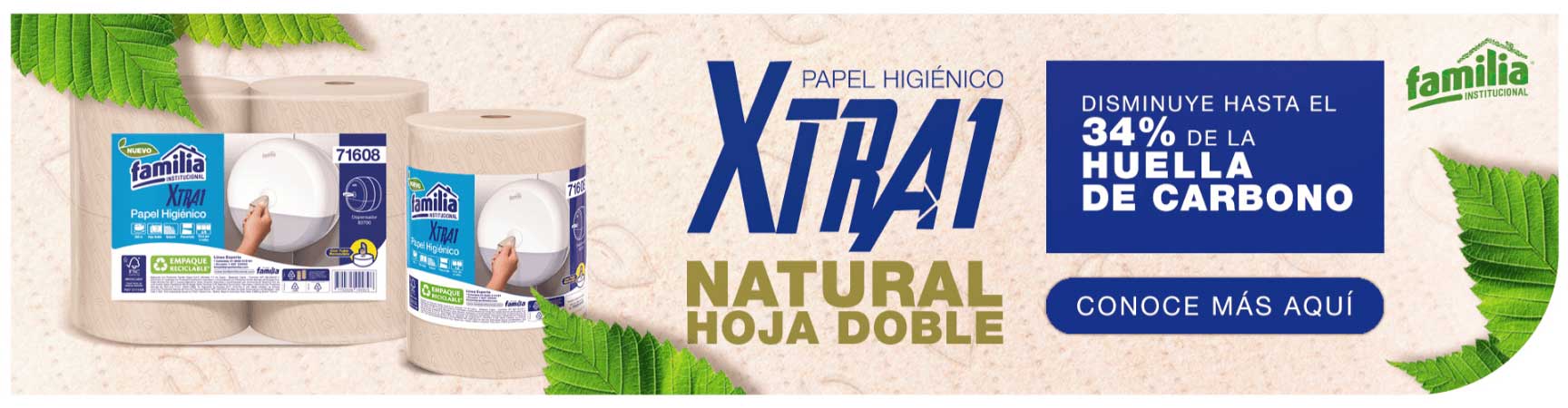 inst banners landing sostenibilidad xtra natural - Familia Institucional