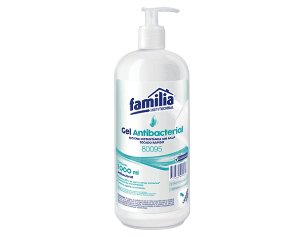 Gel antibacterial en pote x 1 litro - Familia Institucional